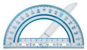 Kids shoulder pain- picture of a protractor which can be used to measure shoulder rotation